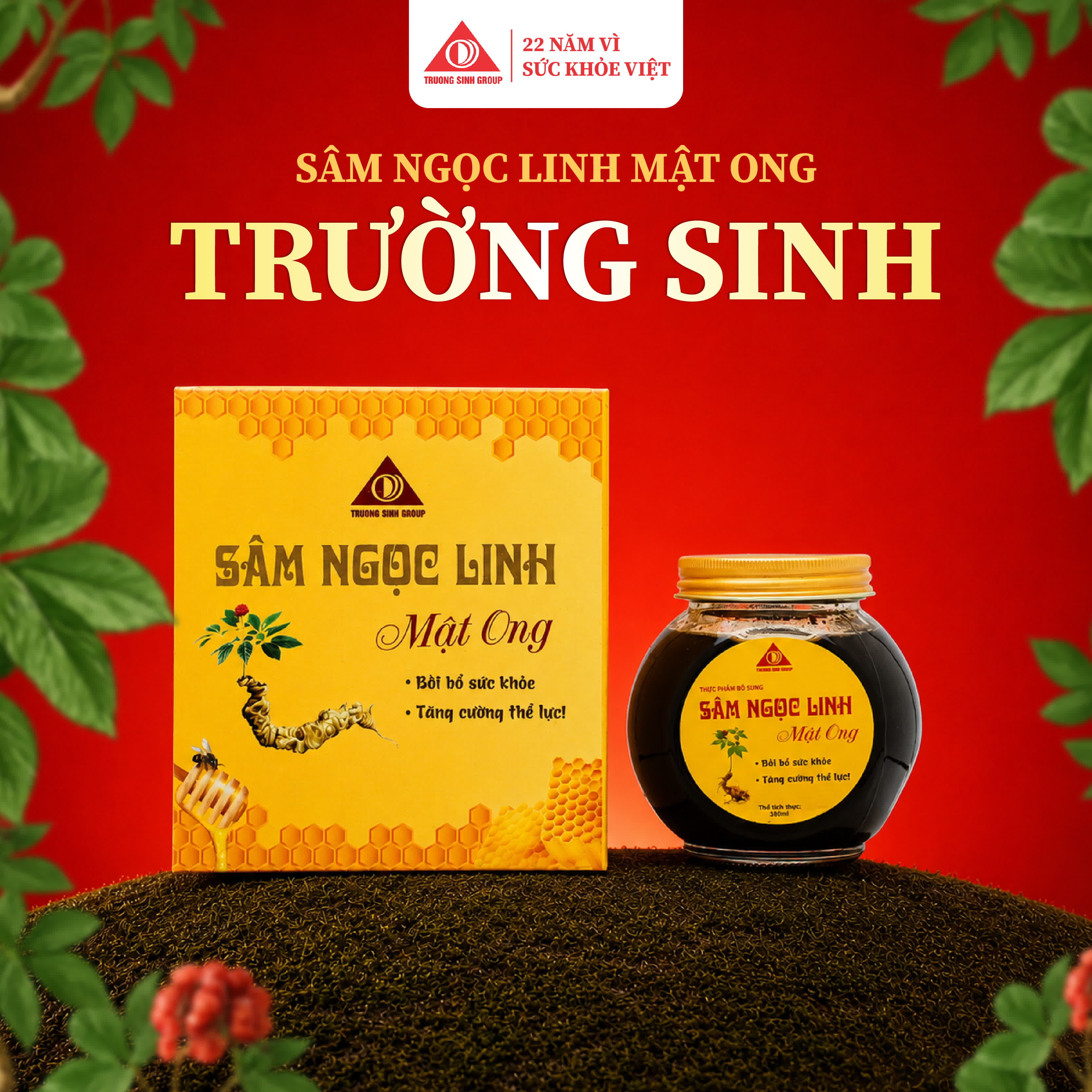 Sâm Ngọc Linh Mật Ong 380ml
